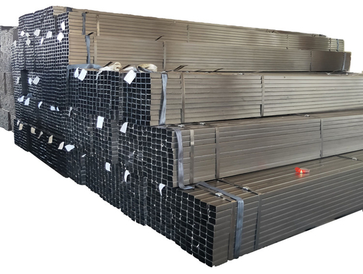 OEM Structure Black Steel Pipes Oval Square Rectangular ERW Welded