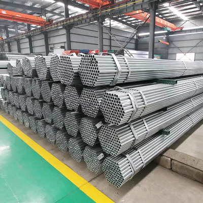 Round Q345 Gi Steel Pipes ERW Welded Steel Pipe Galvanized