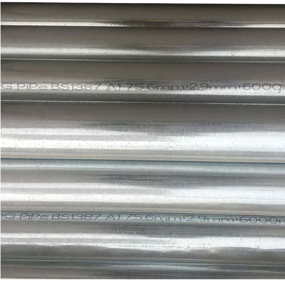 Hot Dip Galvanized Round Steel Pipe For Building Materials With Superior Protection