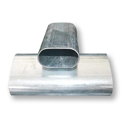 Q235 Flat Oval Steel Tube 1m-12m Hollow Section 0.5mm-60mm