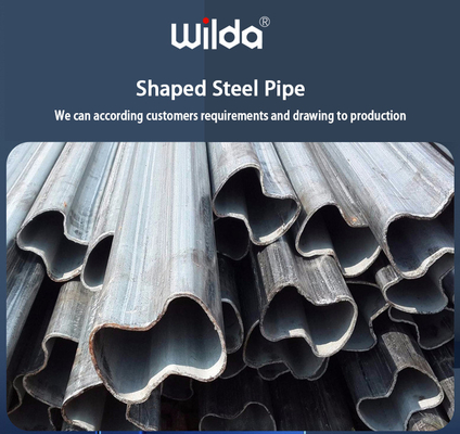 DIN JIS Shape Steel Pipe Galvanized