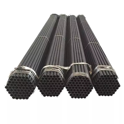 DIN API Black Steel Pipes 12m ERW Square Welding Steel Pipe Customized