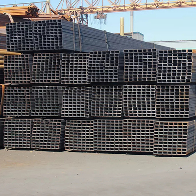 ERW Black Rectangular Steel Tube Q345 10*20mm-120*80mm Plain End