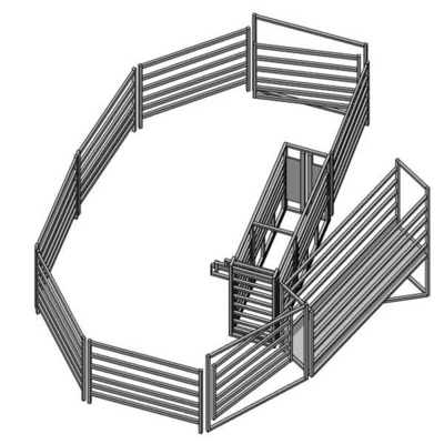 1.6mm Round Galvanized Livestock Fencing 42mm 32mm OD
