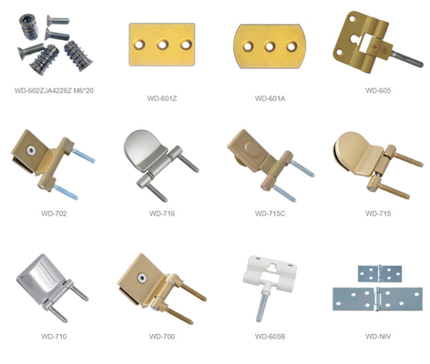 Cabinet Door Zinc Alloy Hinges 3mm Adjustable Powder Coated