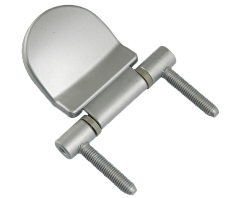 6-8mm Thick Aluminium Door Hinges Chrome Finish For 1000mm Width Glass Door