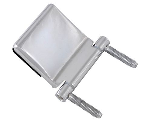 6-8mm Thick Aluminium Door Hinges Chrome Finish For 1000mm Width Glass Door
