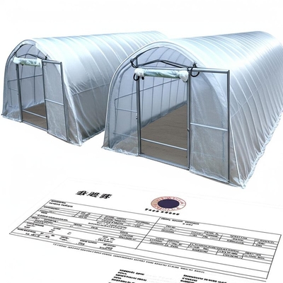 Zippered Door Greenhouse Tunnels with Galvanized Frame and Theoretical Weight Invoicing