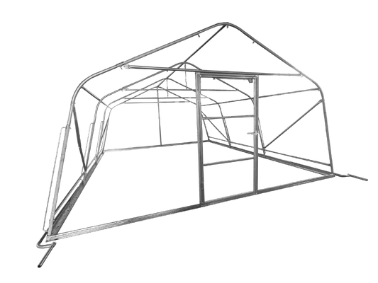 Factory OEM Single-span Double Layer Large Size Film Plastic Tunnel Agricultural Greenhouses With Transparent Cover