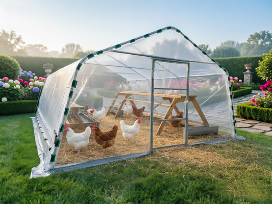 Single-span Tunnel Greenhouse with Polyethylene Film for livestock breeding  goods storage  temporary shelters or field hospitals in emergency wartime scenarios