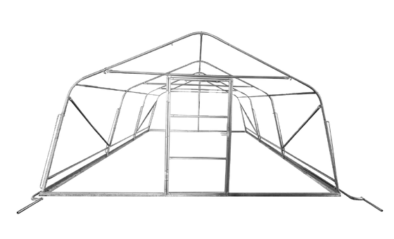 Single-span Tunnel Garden Greenhouse with Polyethylene Film for livestock breeding  goods storage  temporary shelters