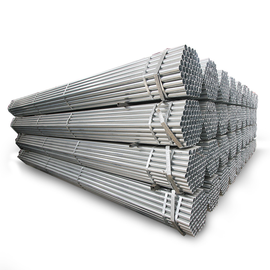 CE ISO Galvanized Fence Pipe 0.3mm2.3mm Beveled Threaded 1m24m Long
