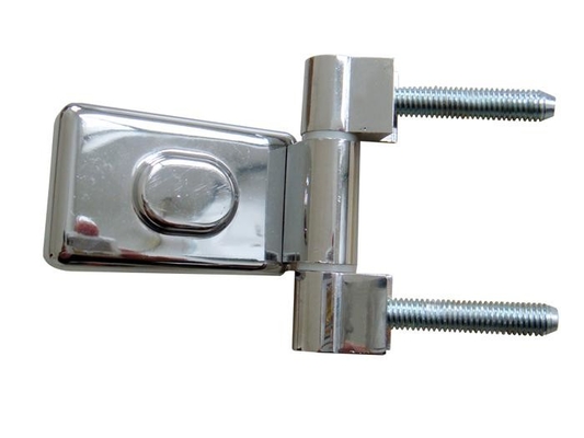 6-8mm Thick Aluminium Door Hinges Chrome Finish For 1000mm Width Glass Door