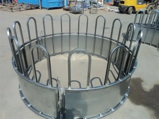 Galvanized Cow Headlock Custom Cattle Dairy Headlocks Farming Equipment Cattle Feeder