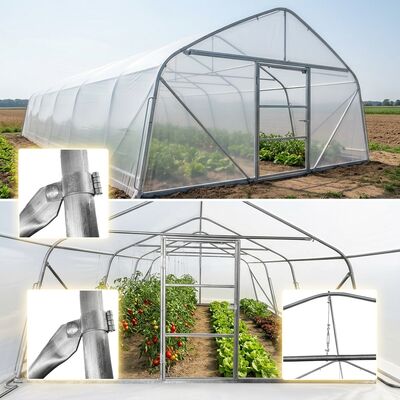 Blackout Light Deprivation Mushroom Tunnel Greenhouse 9m Wide 30m Long Shade Net House